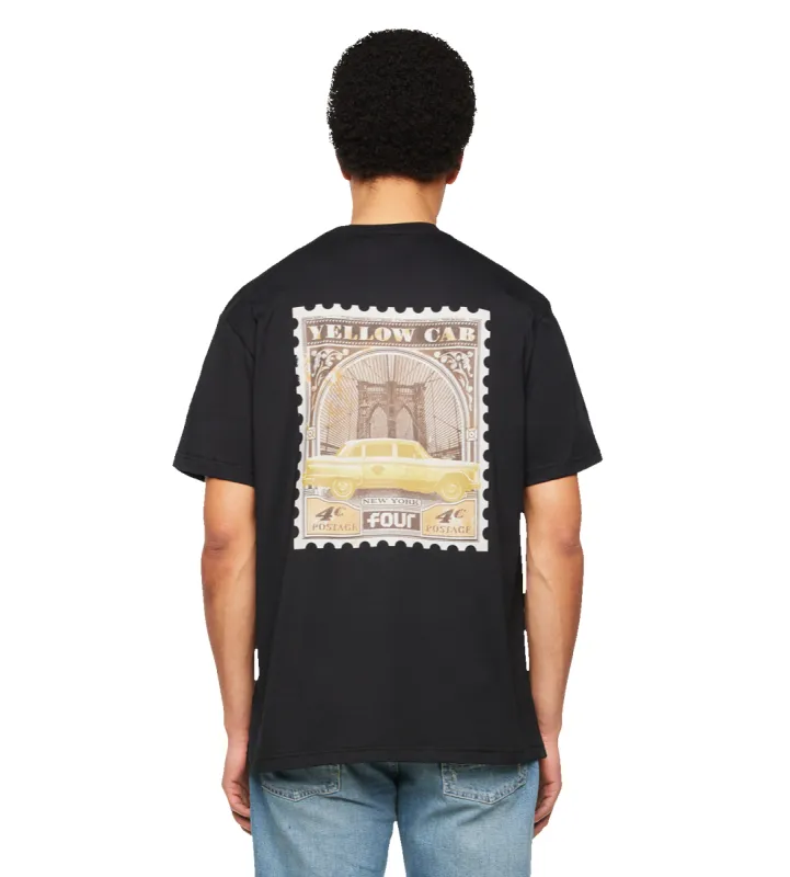 NY Stamp Cab T-shirt Black sold by FOUR Amsterdam