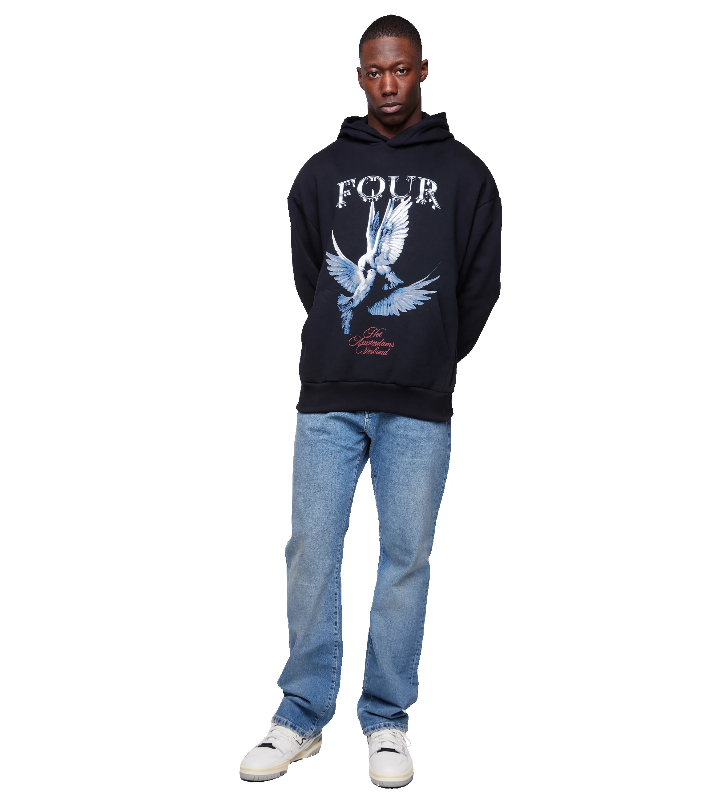 Verbond Dove Hoodie Black sold by FOUR Amsterdam product image thumbnail 3