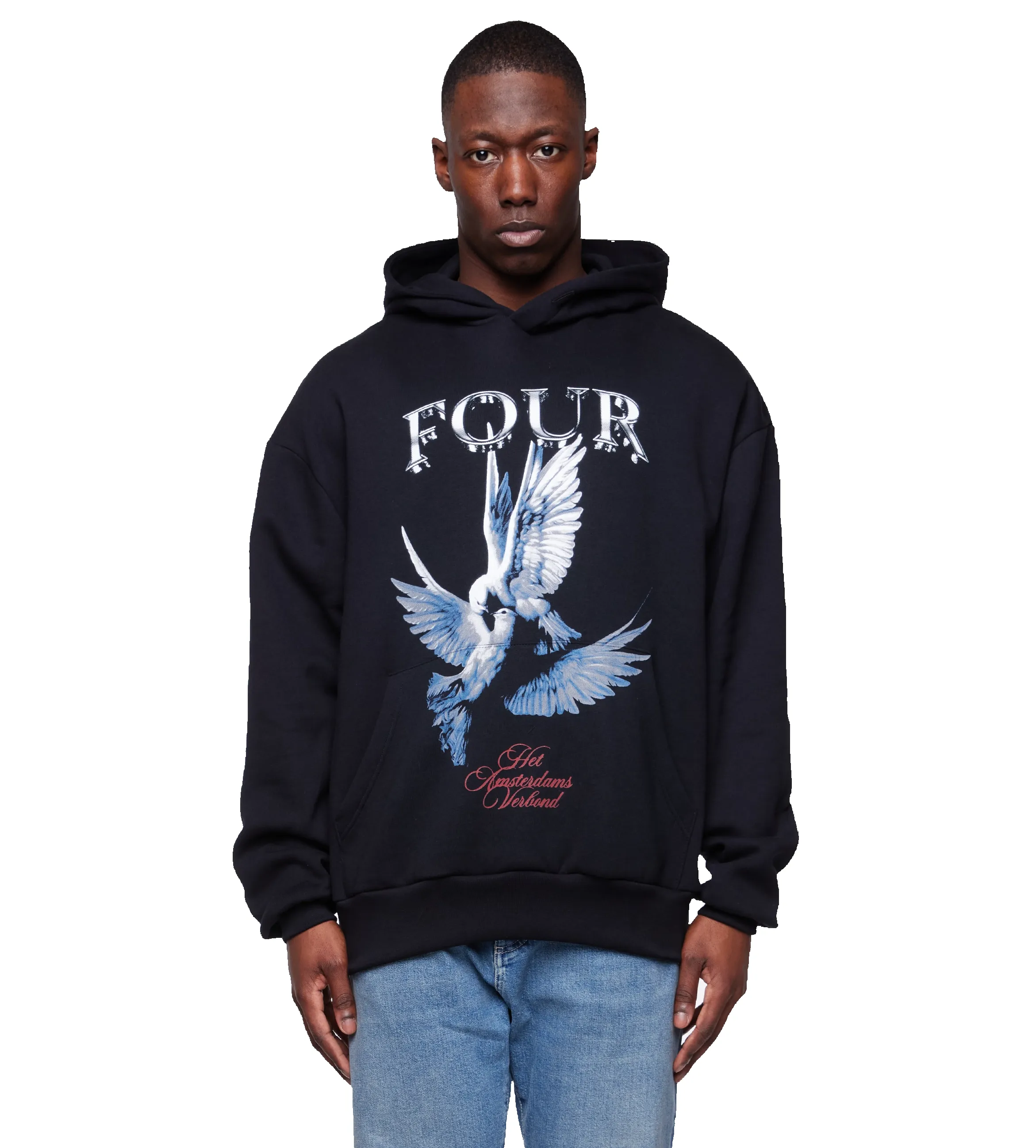 Verbond Dove Hoodie Black sold by FOUR Amsterdam