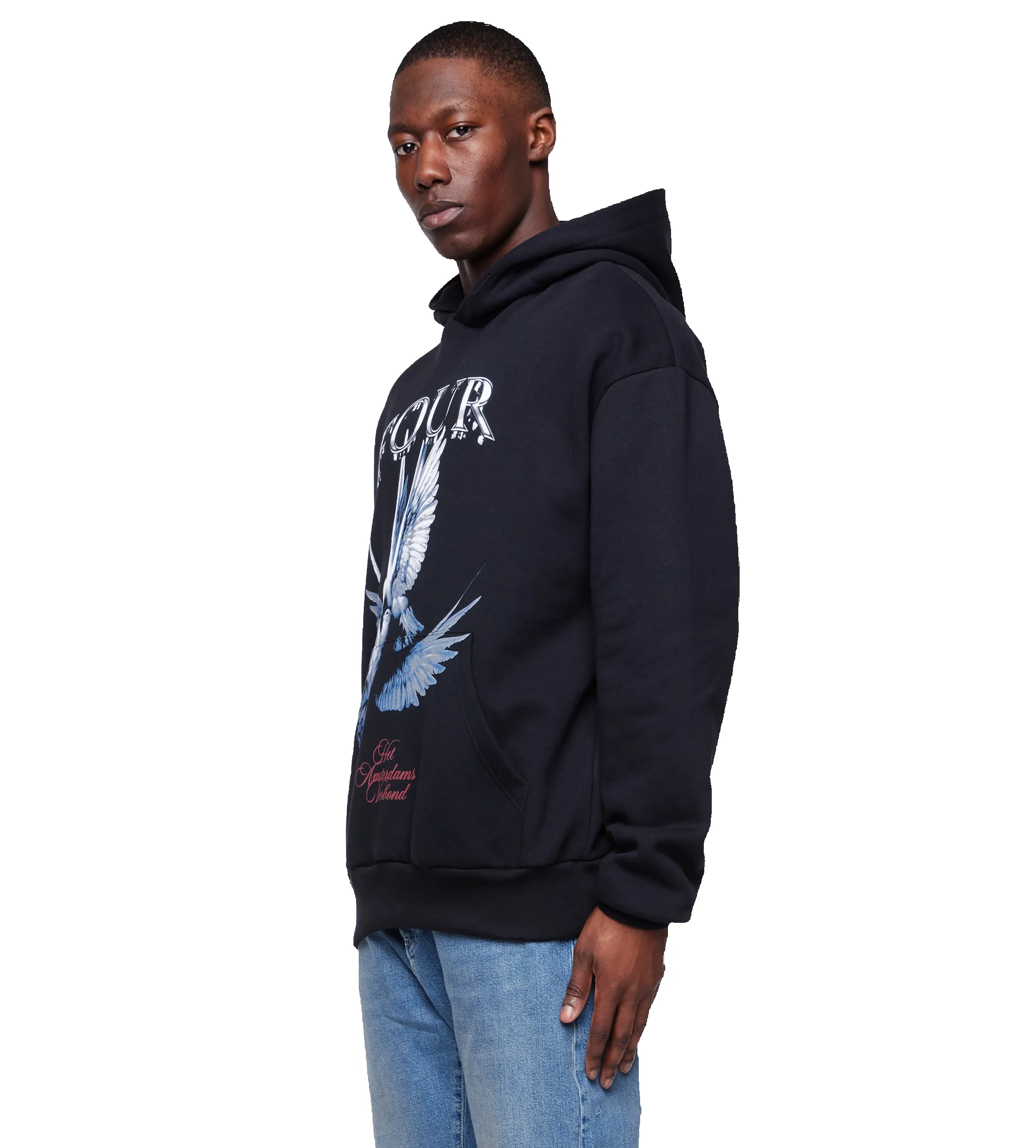 Verbond Dove Hoodie Black sold by FOUR Amsterdam product image thumbnail 4