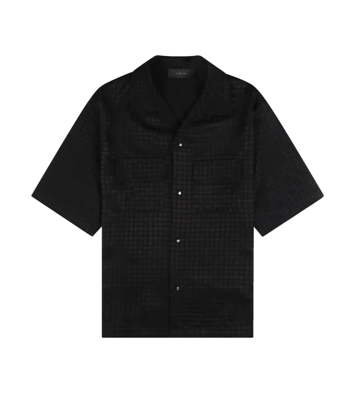 MA Quad Jacquard Camp Shirt Black sold by FOUR Amsterdam