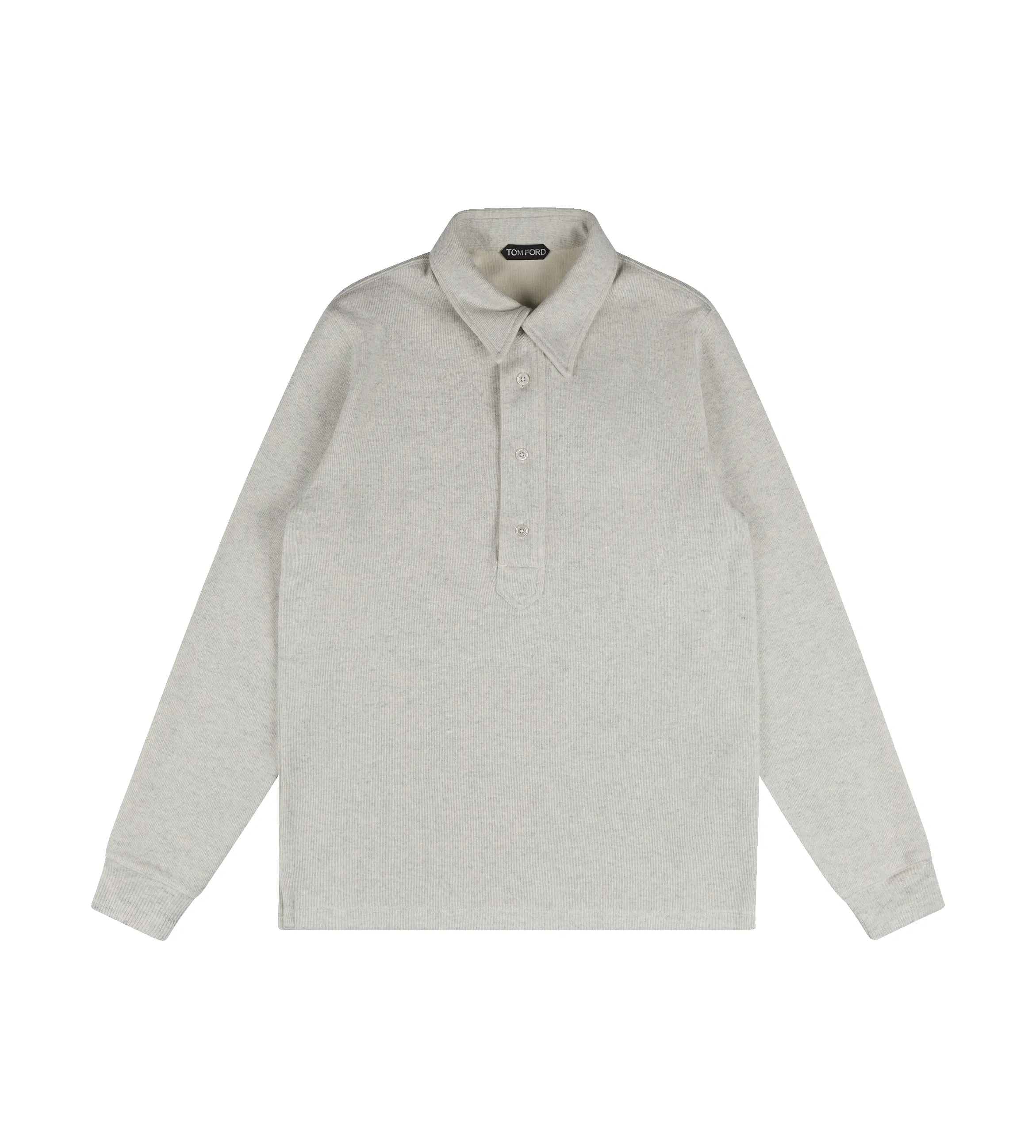 Cotton Blend Polo Shirt Light Grey sold by FOUR Amsterdam