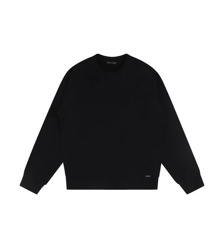 Fleece Crewneck Black sold by FOUR Amsterdam