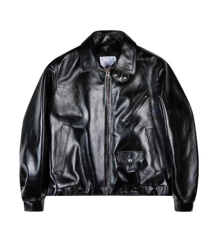 Leather Jacket Black sold by FOUR Amsterdam