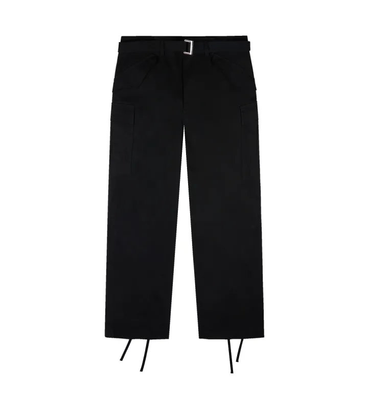 Cotton Twill Cargo Pants Black sold by FOUR Amsterdam
