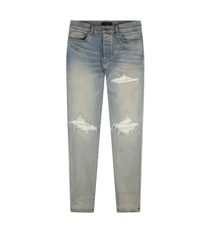 MX1 Ultra Suede Distressed Jeans Antique Indigo made by AMIRI