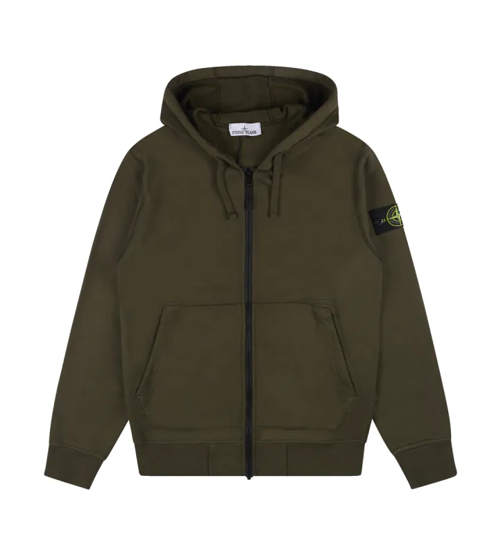 Fleece Hoodie Military Green sold by FOUR Amsterdam