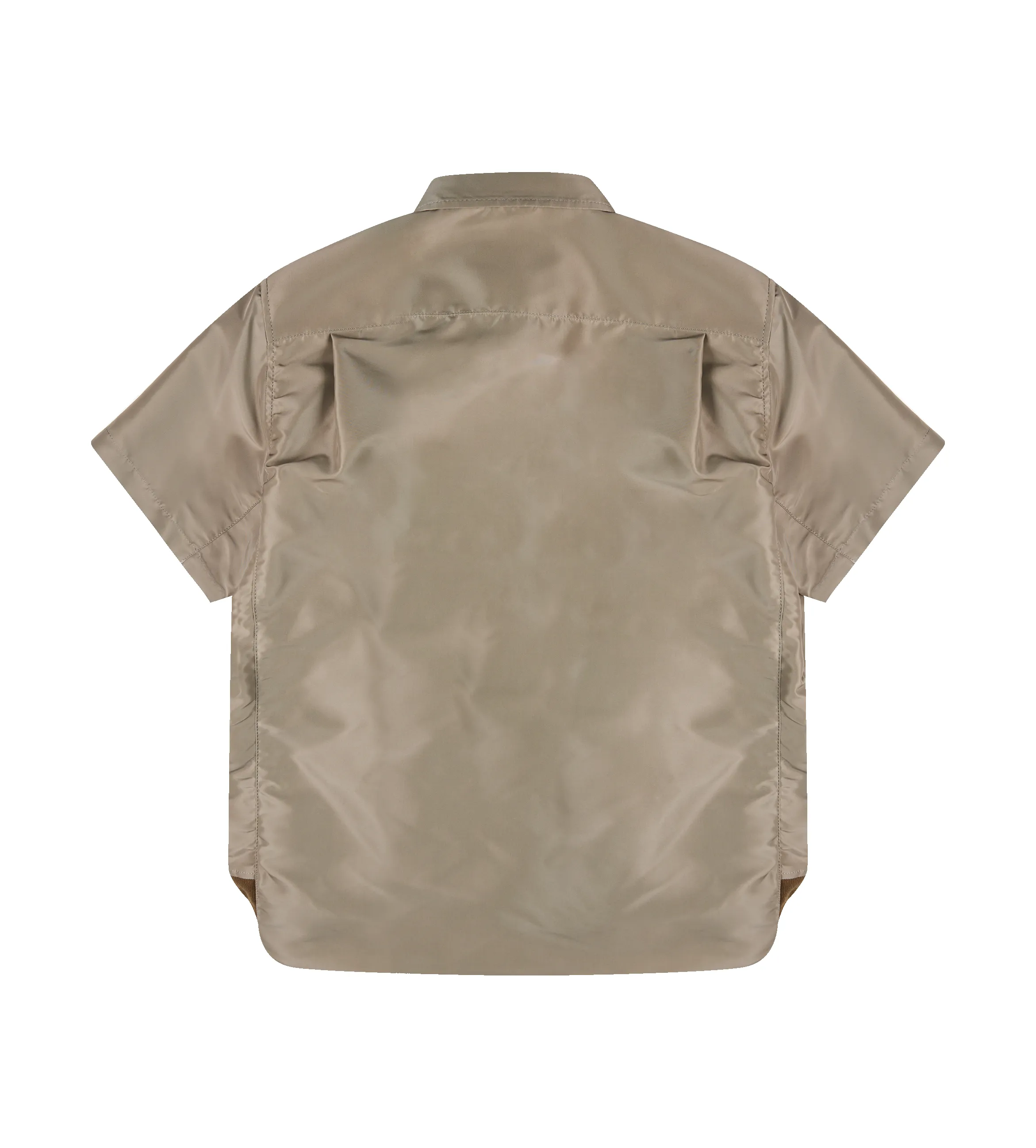 Nylon Twill Shirt Taupe sold by FOUR Amsterdam product image thumbnail 2