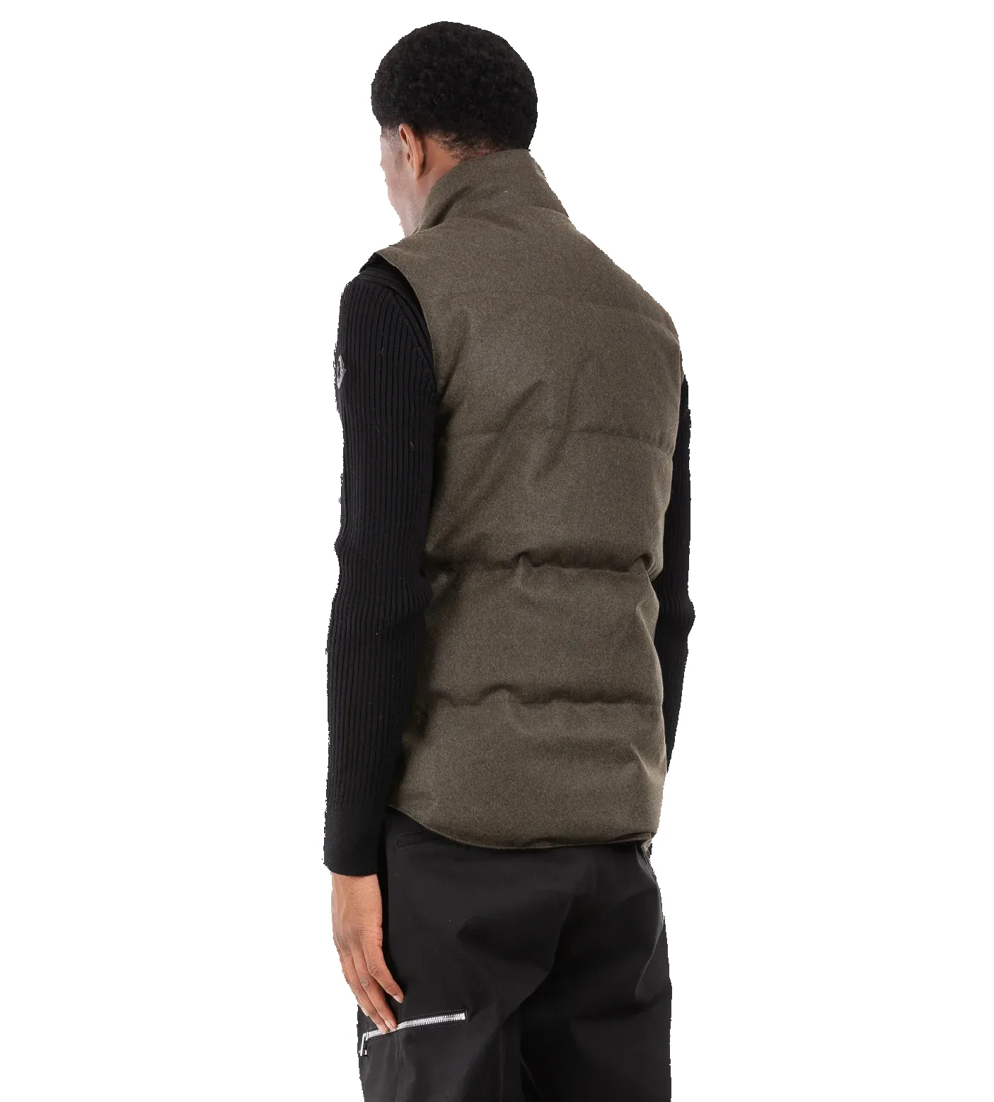 Garson Vest Wool Military Green Melange sold by FOUR Amsterdam product image thumbnail 4
