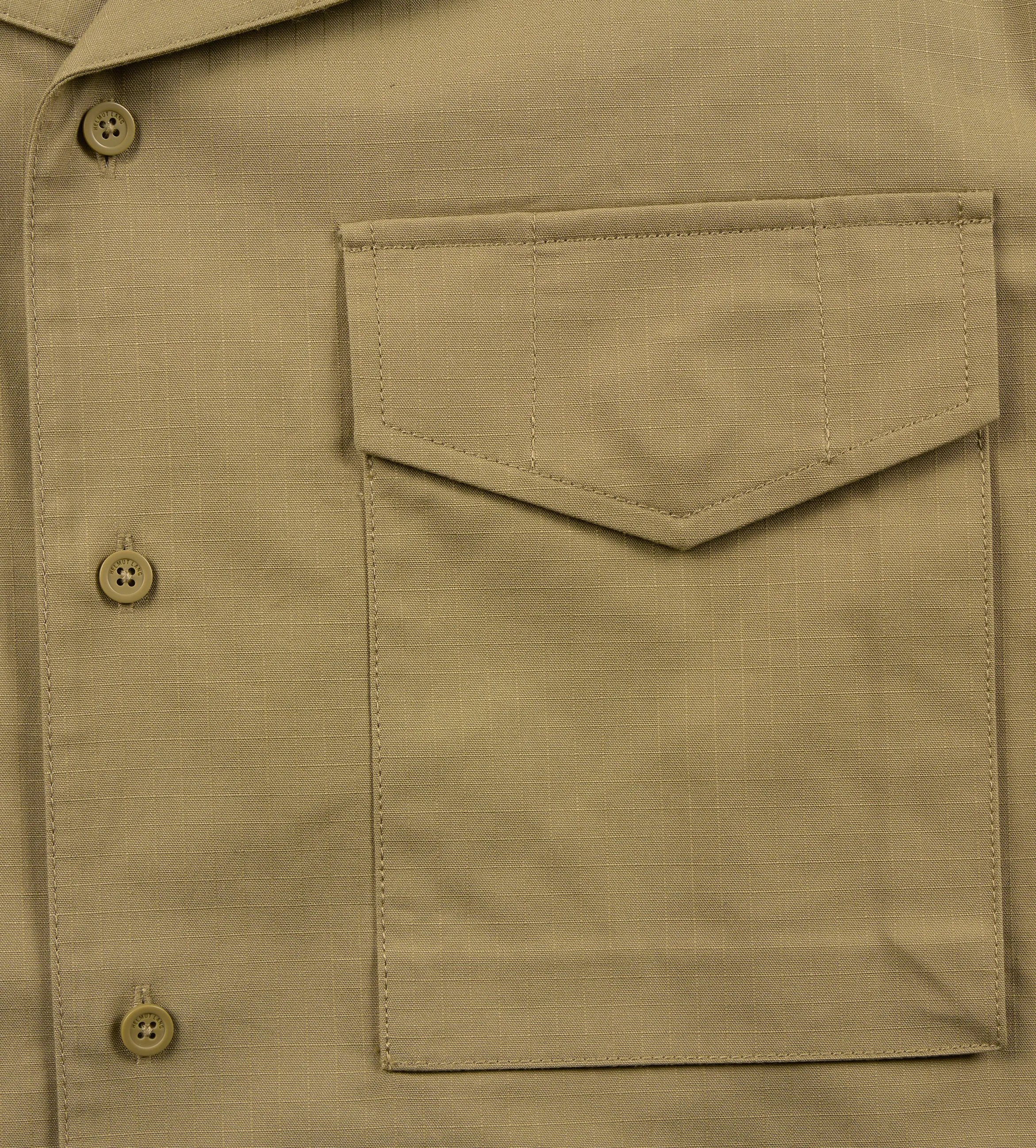 Boxy Field Shirt Warm Khaki sold by FOUR Amsterdam product image thumbnail 3