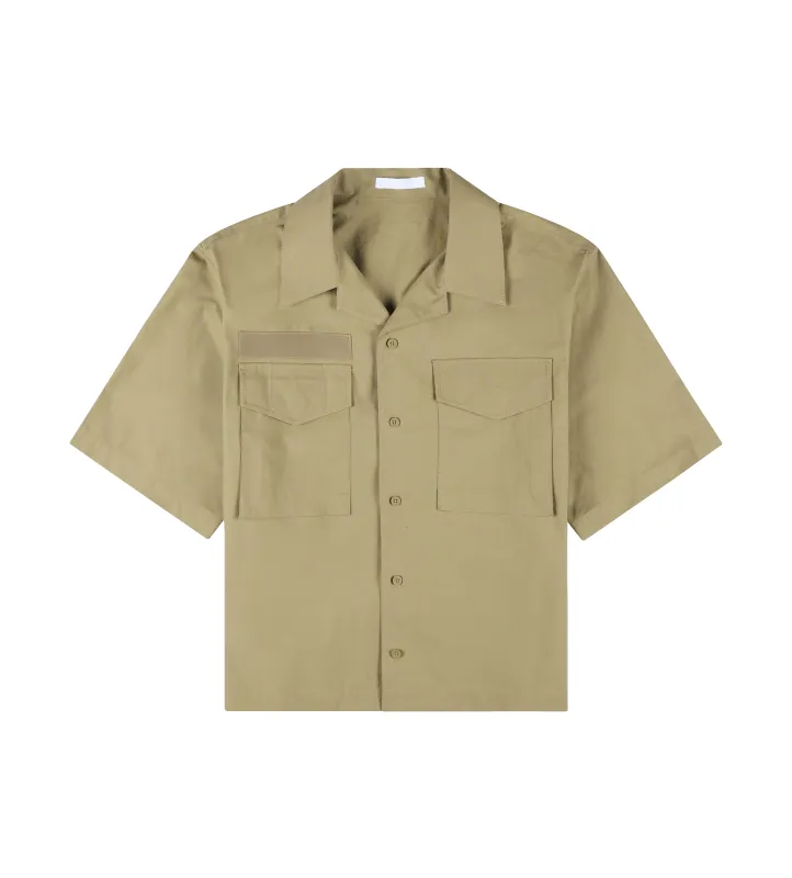 Boxy Field Shirt Warm Khaki sold by FOUR Amsterdam