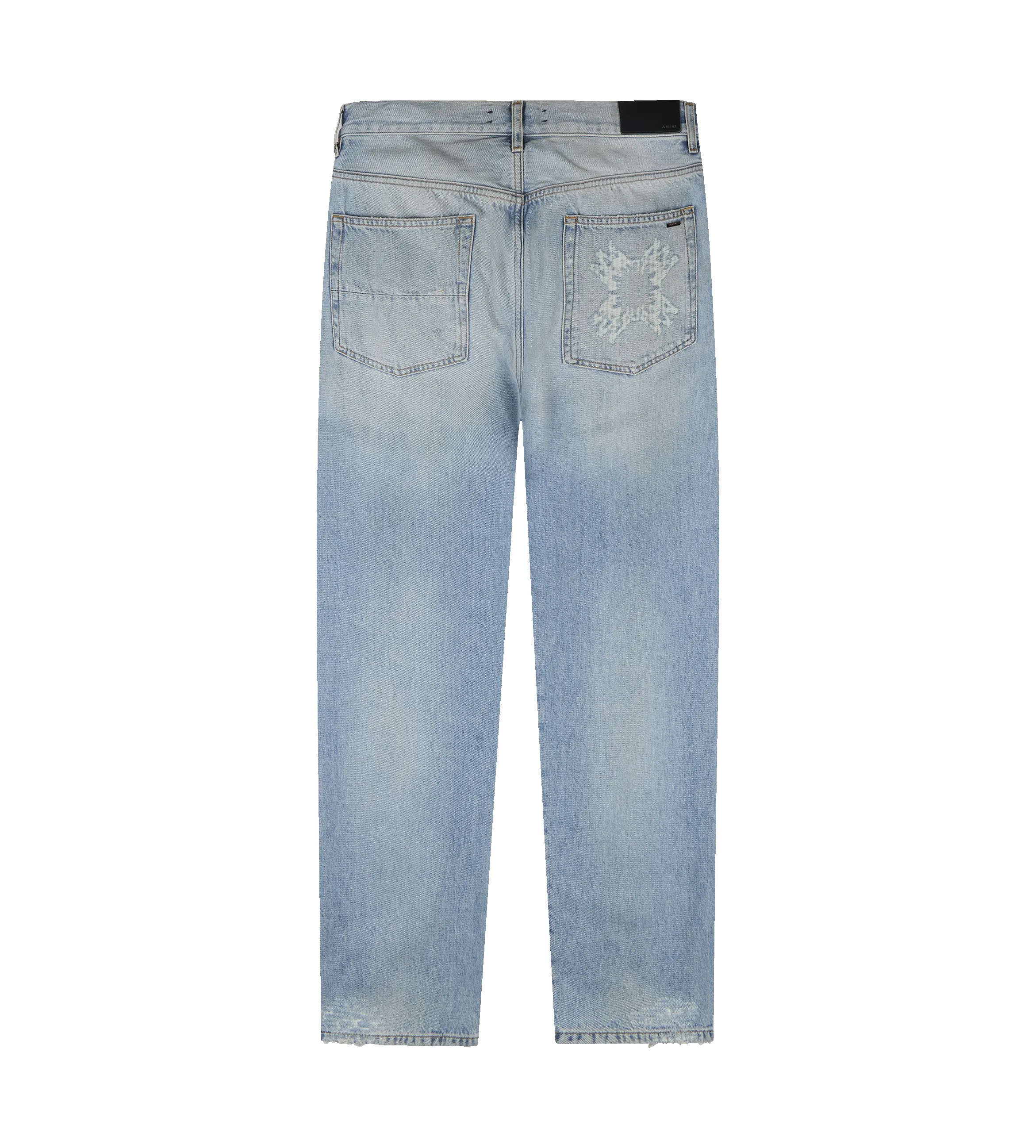 Blue Quad Repaired Straight Jeans sold by FOUR Amsterdam product image thumbnail 2