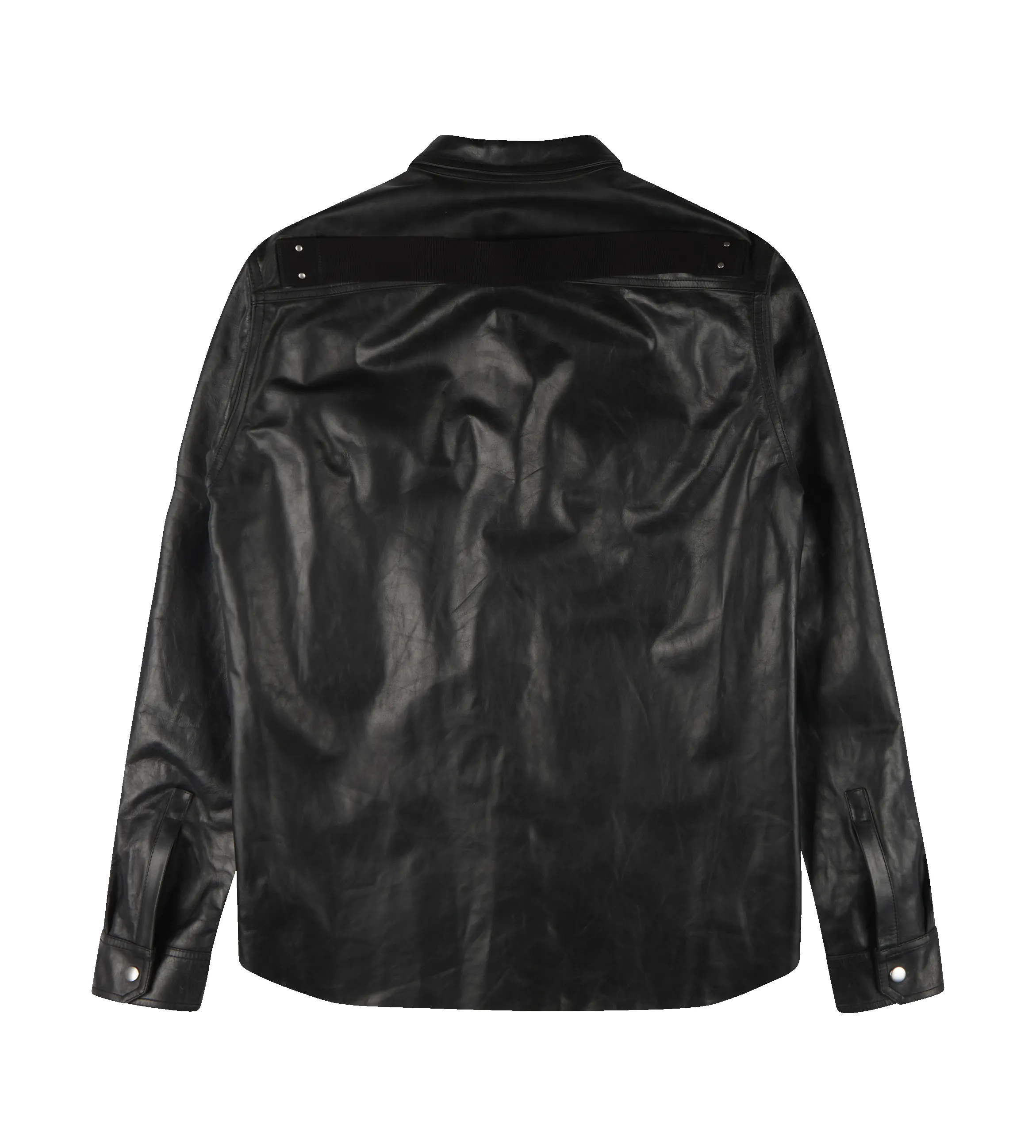 Leather Outershirt Jacket Black sold by FOUR Amsterdam product image thumbnail 2