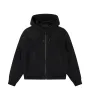 Denim Hooded Jacket Black sold by FOUR Amsterdam