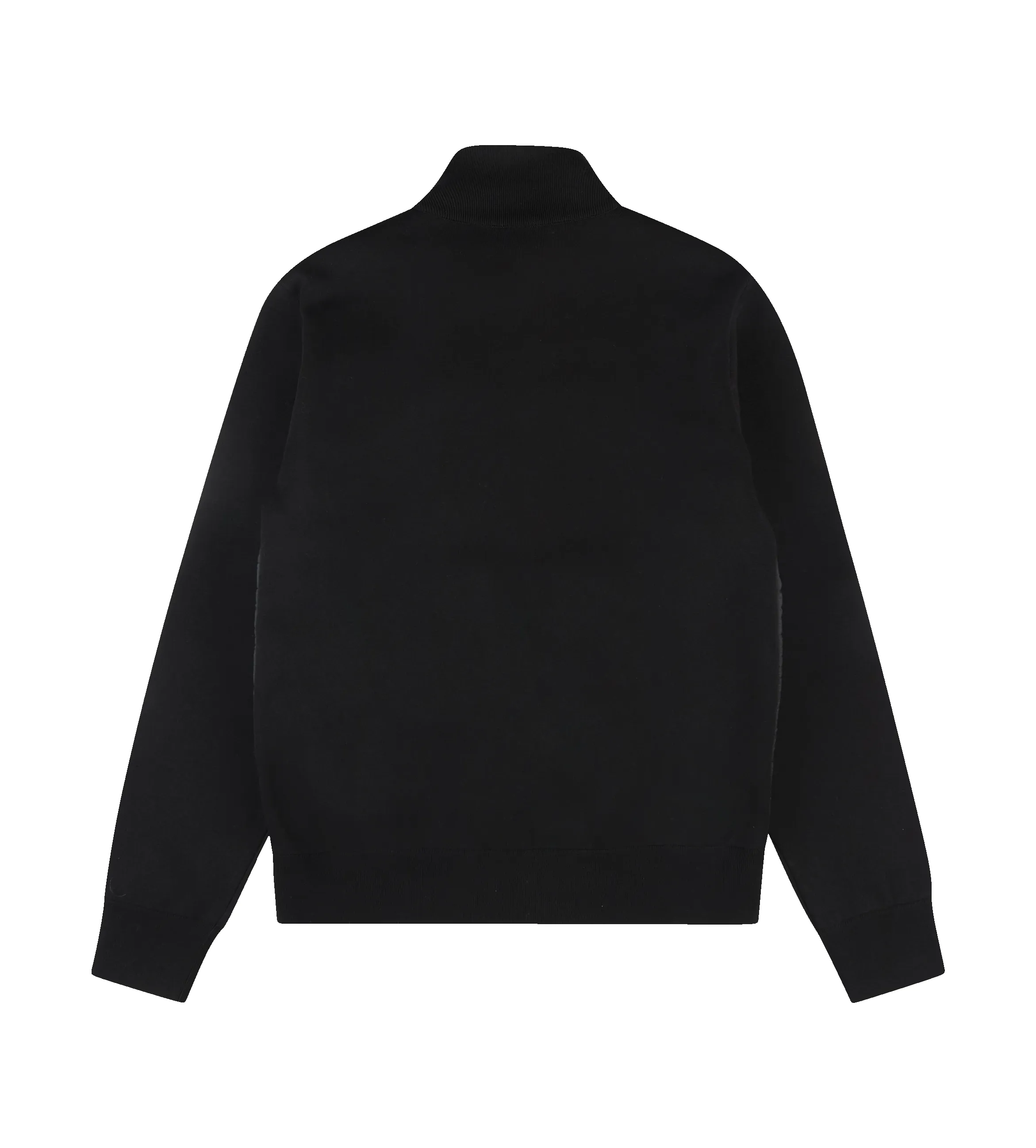 Padded Crêpe Cotton Zip-Up Cardigan Black sold by FOUR Amsterdam product image thumbnail 2