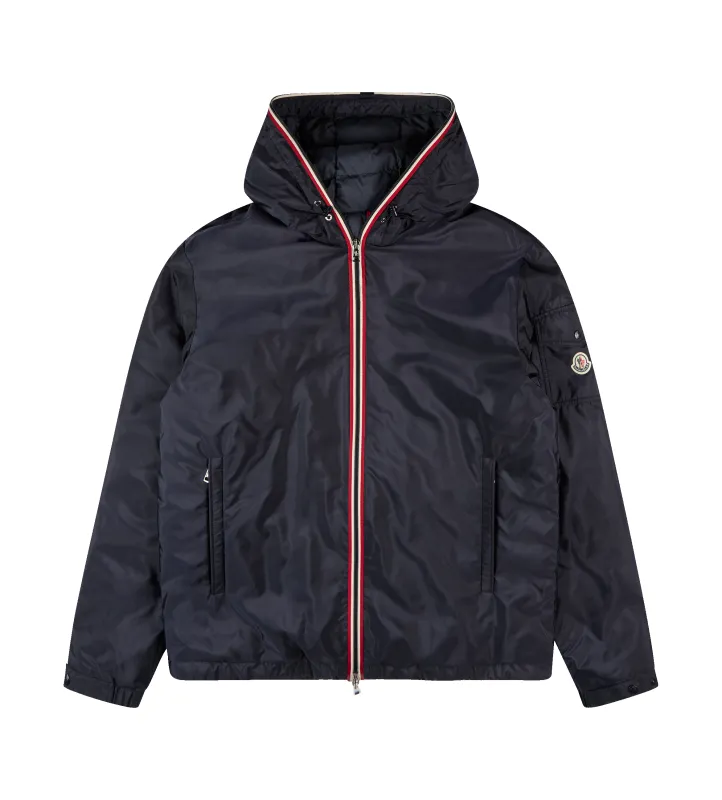 Moncler White Abbadia puffer jacket in lacquered nylon