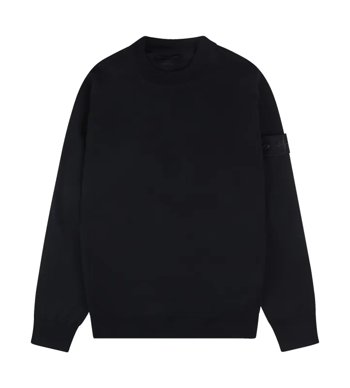 Ghost Knit Long-Sleeve Polo Shirt Navy sold by FOUR Amsterdam