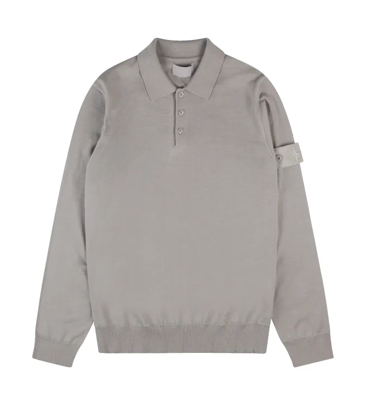 Ghost Knit Long-Sleeve Polo Shirt sold by FOUR Amsterdam