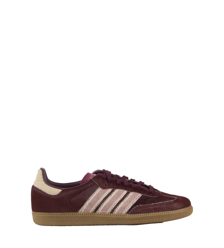 Adidas Samba OG (Sand, Maroon, Warm) sold by FOUR Amsterdam