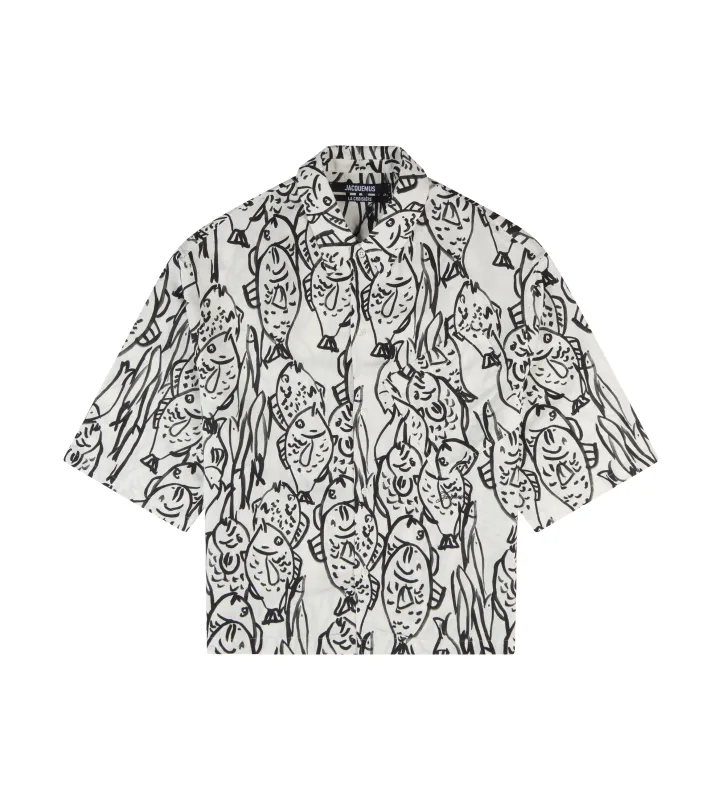 Chemise Simon Shirt White sold by FOUR Amsterdam