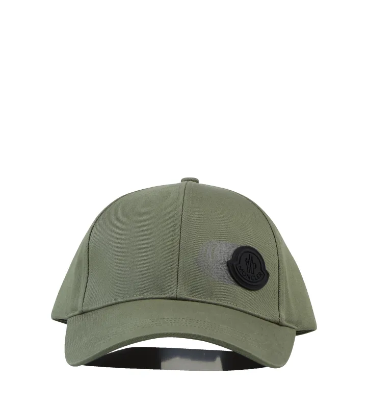 Cotton Gaberdine Side Logo Cap Green sold by FOUR Amsterdam