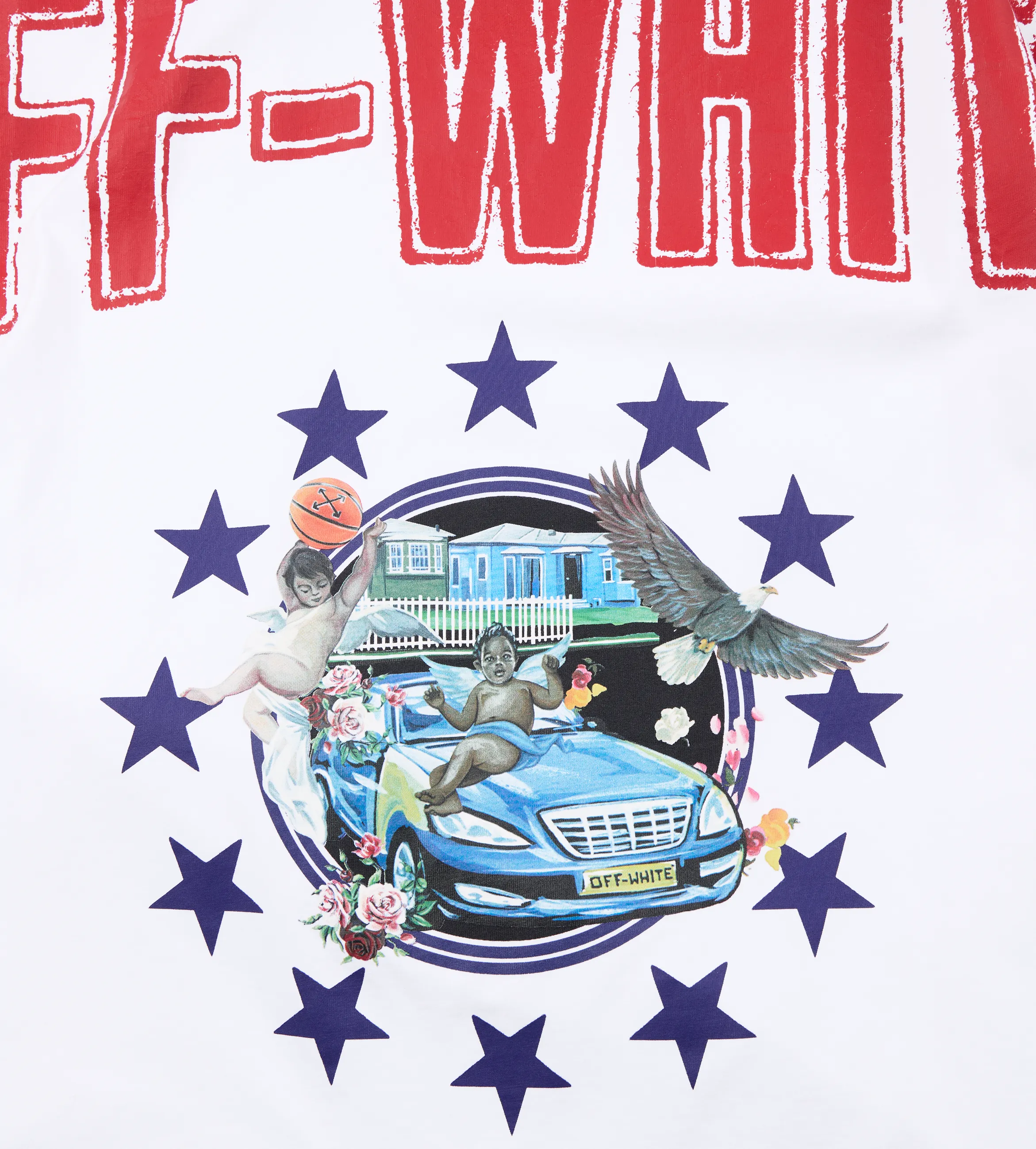 Fresco Star Over T-shirt White/Spicy Orange sold by FOUR Amsterdam product image thumbnail 3