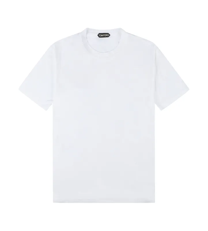 Cut and Sewn Crew Neck Knitted T-shirt White Chalk sold by FOUR Amsterdam