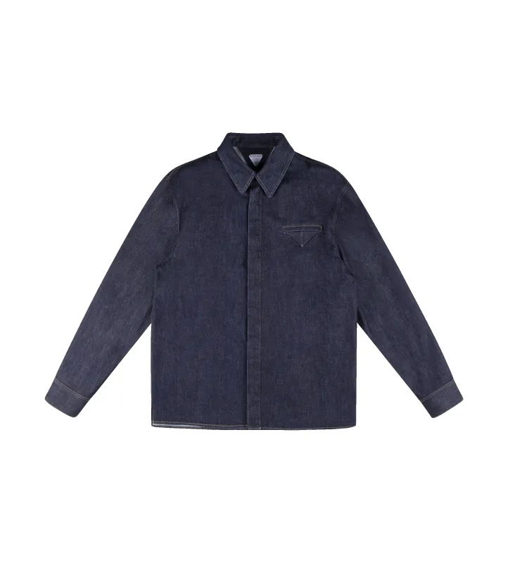 Soft Denim Shirt Indigo sold by FOUR Amsterdam