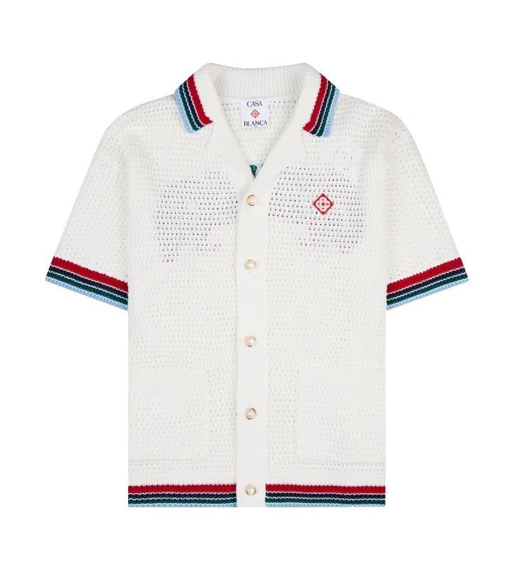 Casablanca Sporty Crochet Shirt sold by FOUR Amsterdam