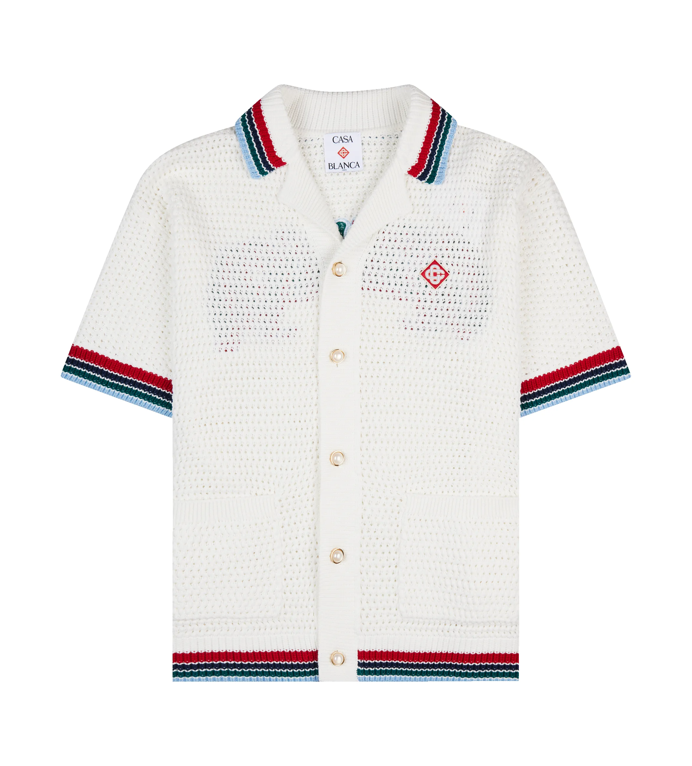 Casablanca Sporty Crochet Shirt sold by FOUR Amsterdam