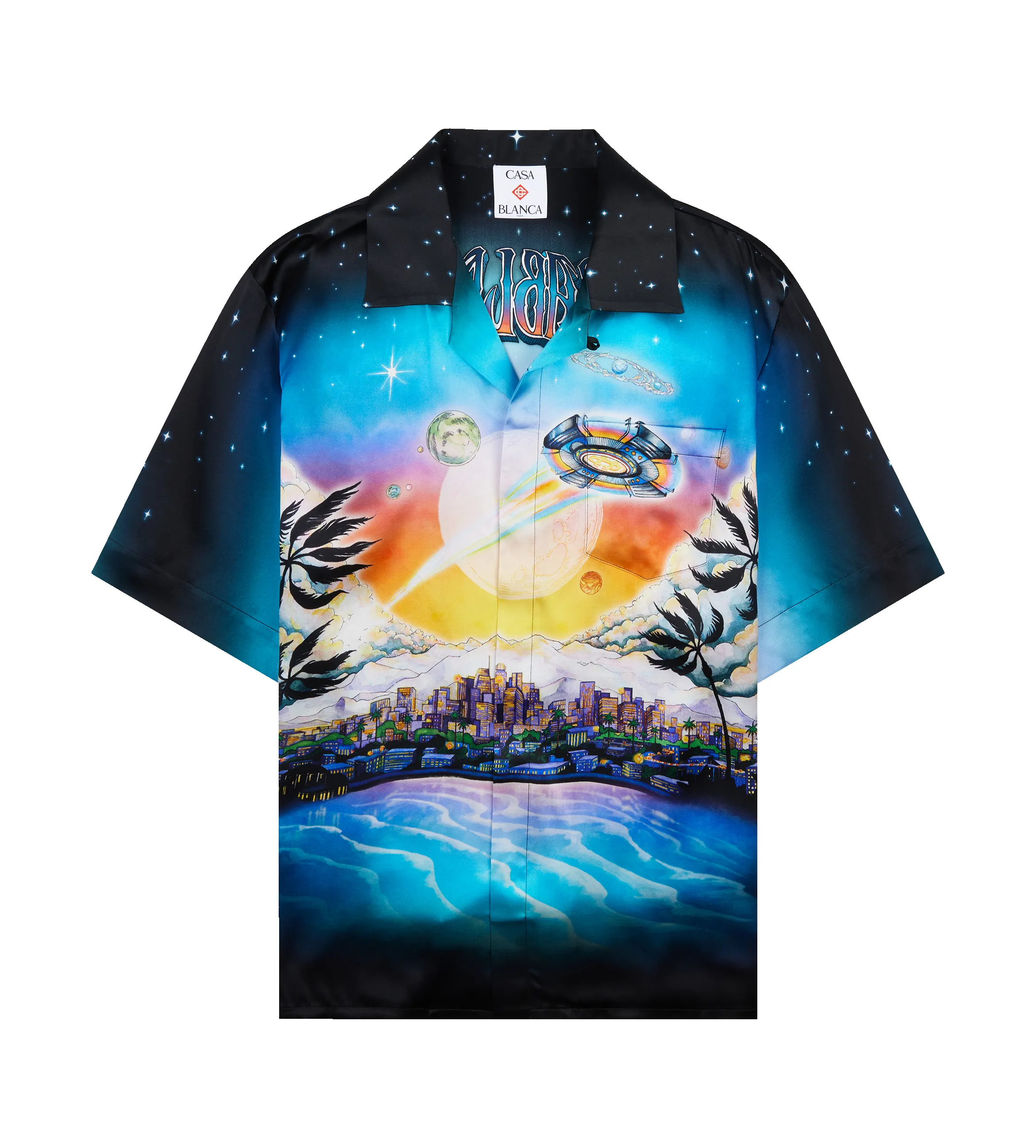 La Prémonition Short Sleeve Silk Shirt sold by FOUR Amsterdam