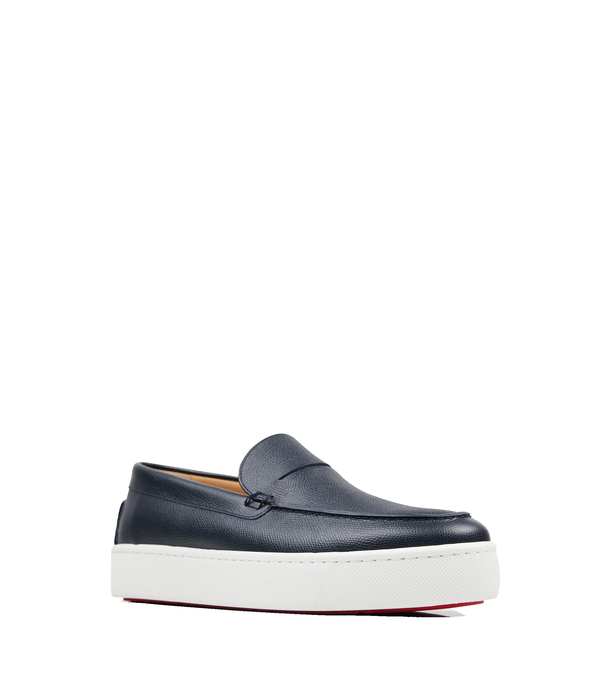 Paqueboat Leather Loafer in Graine Navy sold by FOUR Amsterdam product image thumbnail 2