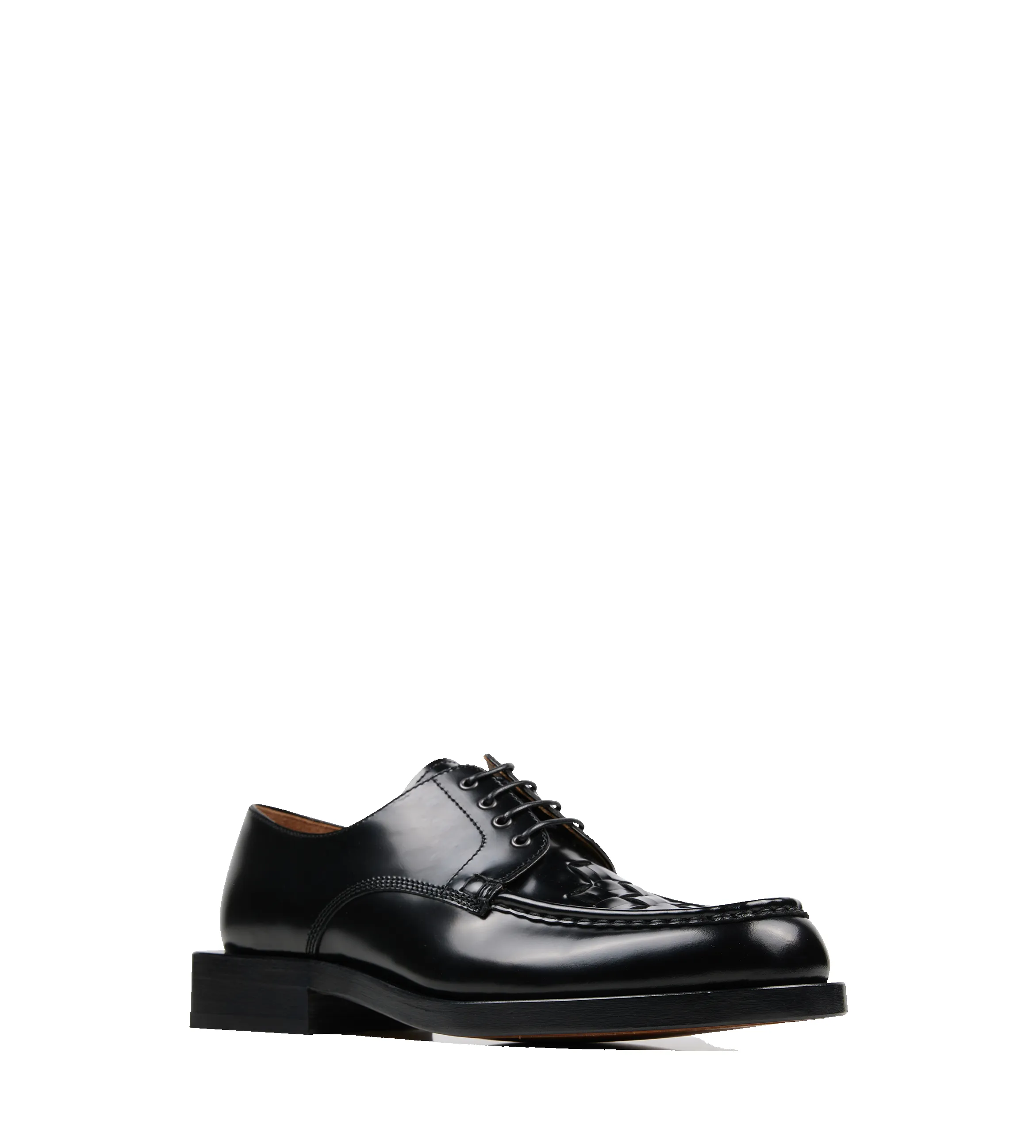 The Braided Lace-up Derby Loafer shoes in Black sold by FOUR Amsterdam product image thumbnail 2