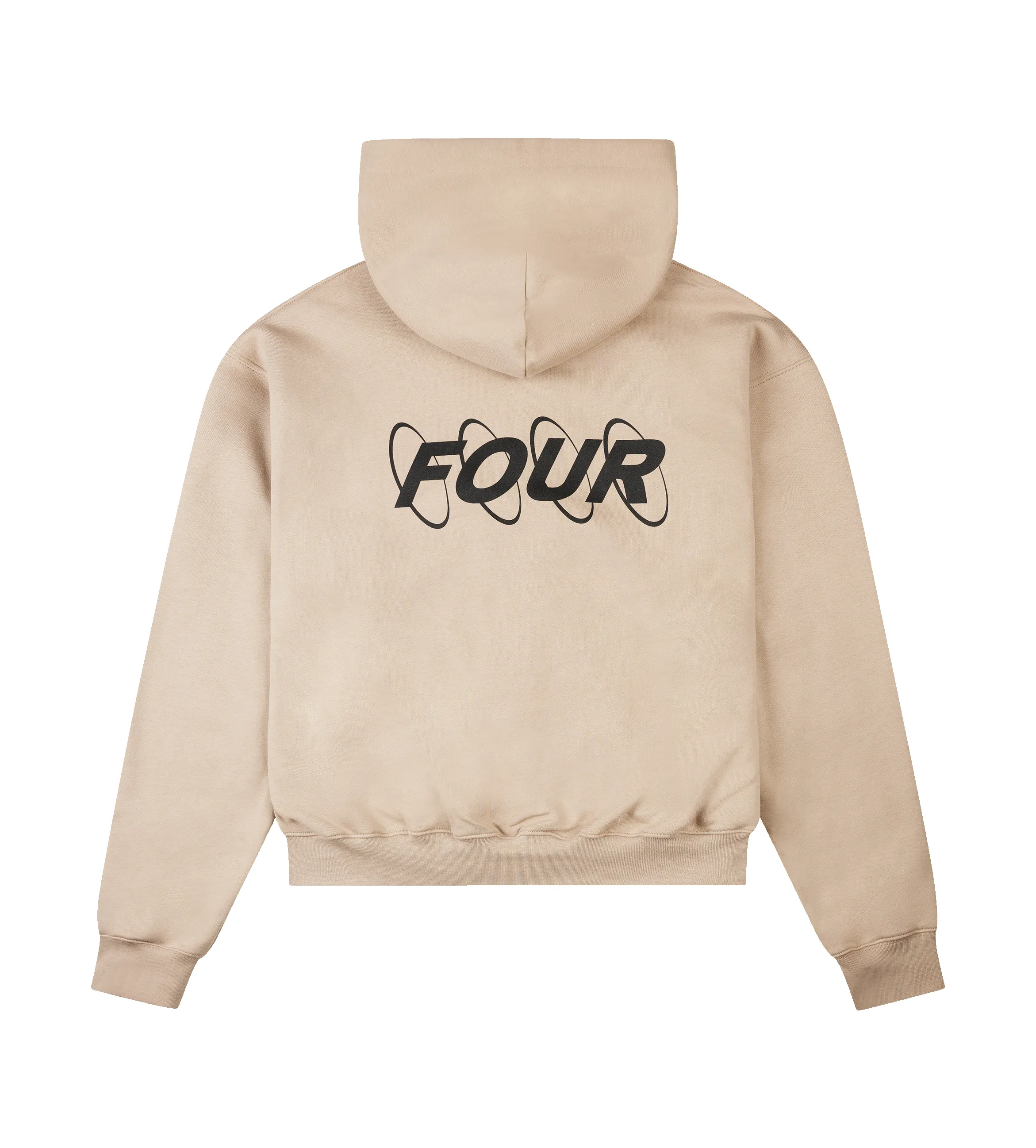 Circles Boxy Zip Up Hoodie Vintage Khaki sold by FOUR Amsterdam product image thumbnail 2