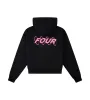 Circles Boxy Zip Up Hoodie Black/ Pink sold by FOUR Amsterdam