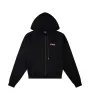 Circles Boxy Zip Up Hoodie Black/ Pink sold by FOUR Amsterdam
