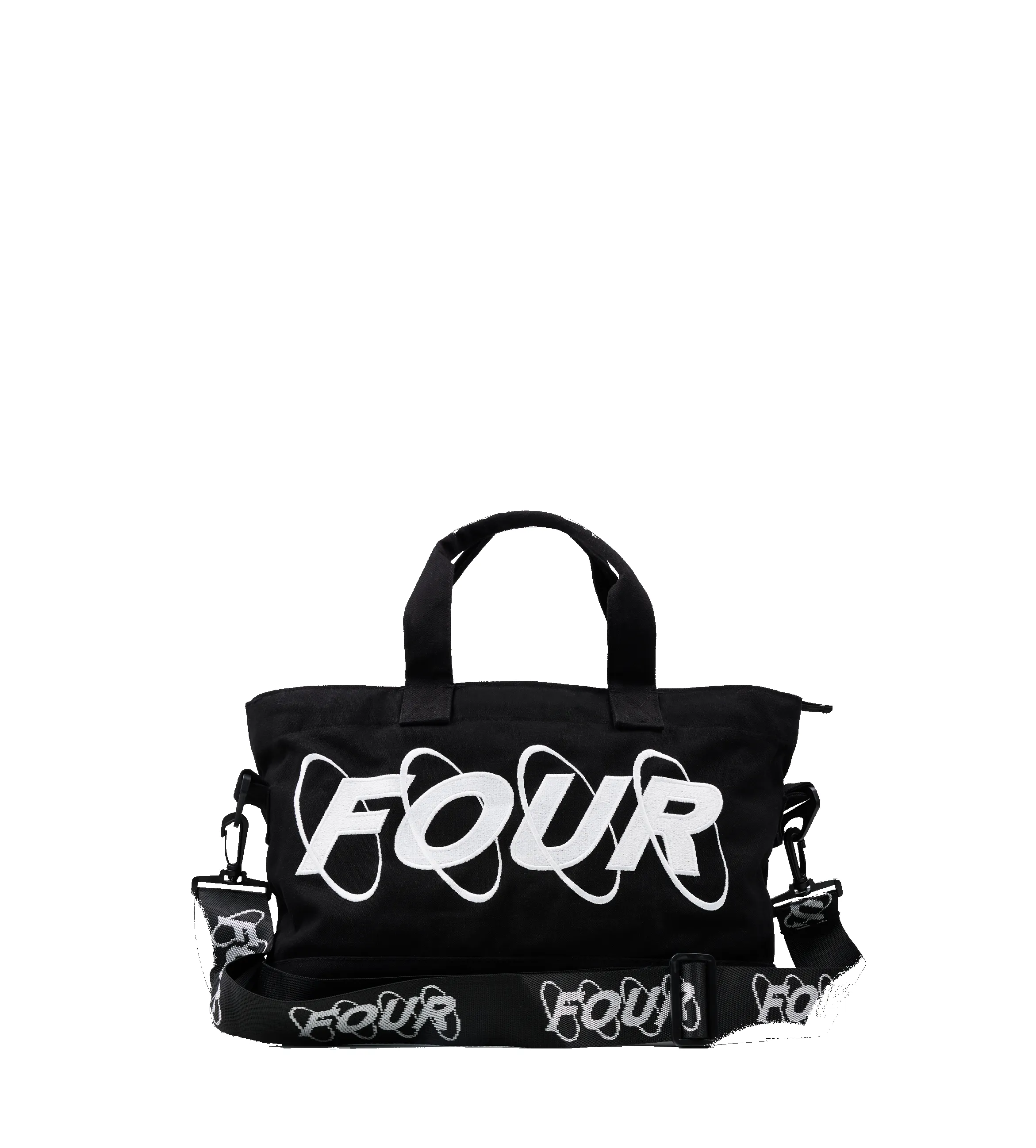 Circles Embroidery Shopper Small White sold by FOUR Amsterdam