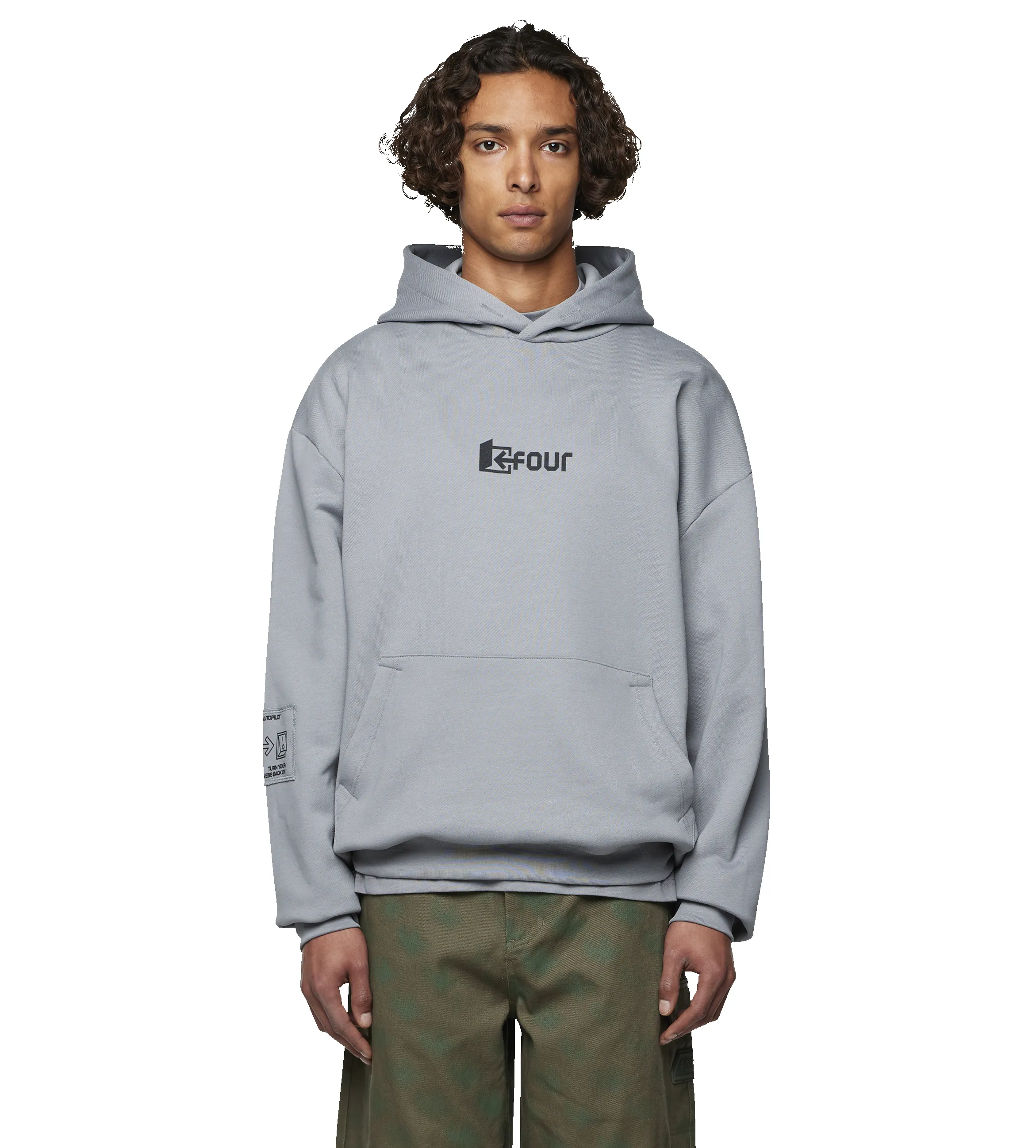 Exit Eye Hoodie Mockingbird Grey sold by FOUR Amsterdam