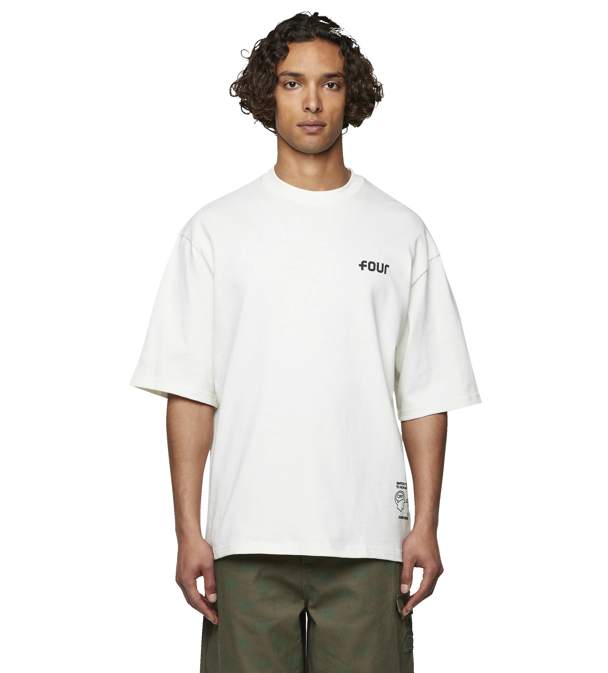 Mono Exit Eye T-shirt Cannoli Cream sold by FOUR Amsterdam