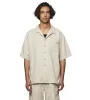 Logo Bowling Shirt Sand Beige sold by FOUR Amsterdam