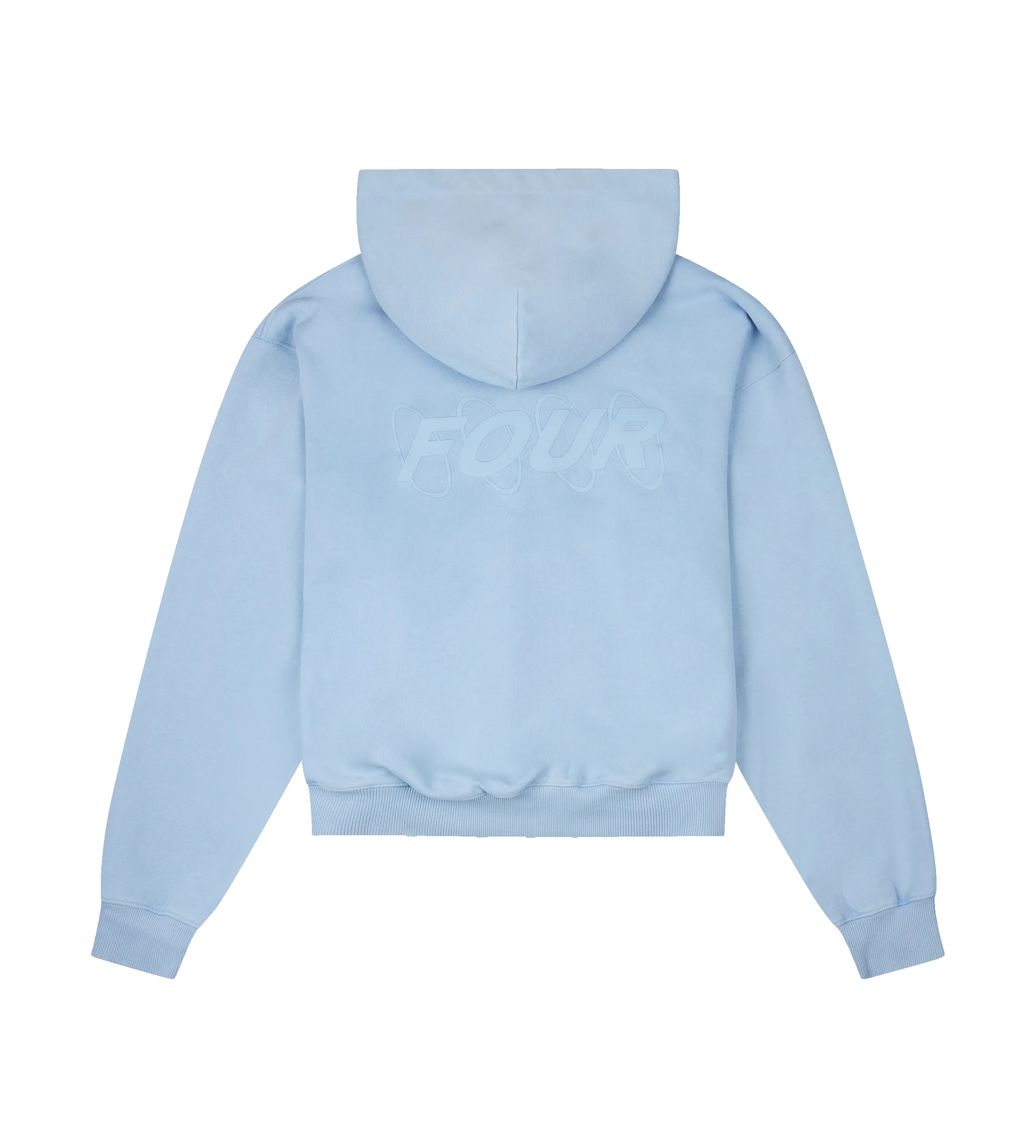 Circles Zip Up Hoodie Washed Ice Blue sold by FOUR Amsterdam product image thumbnail 2