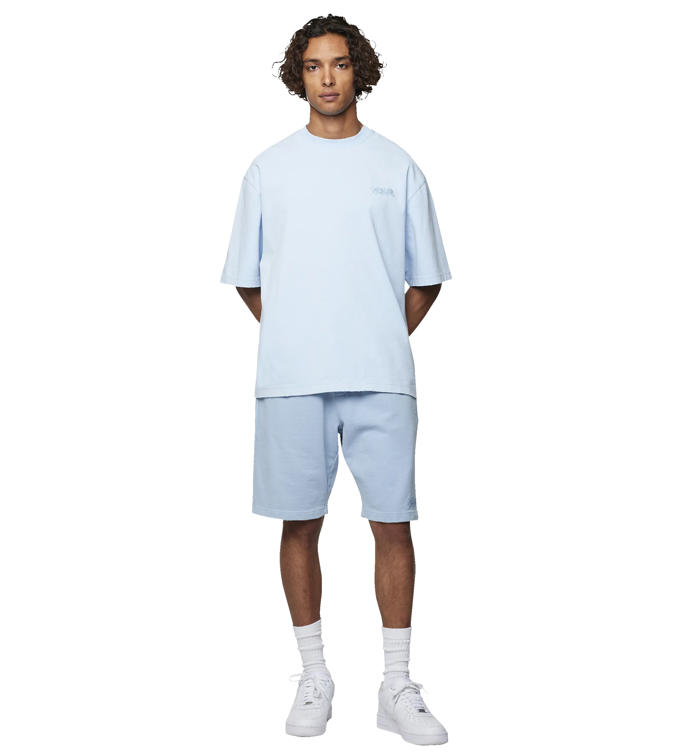Circles Boxy T-shirt Washed Ice Blue sold by FOUR Amsterdam product image thumbnail 5