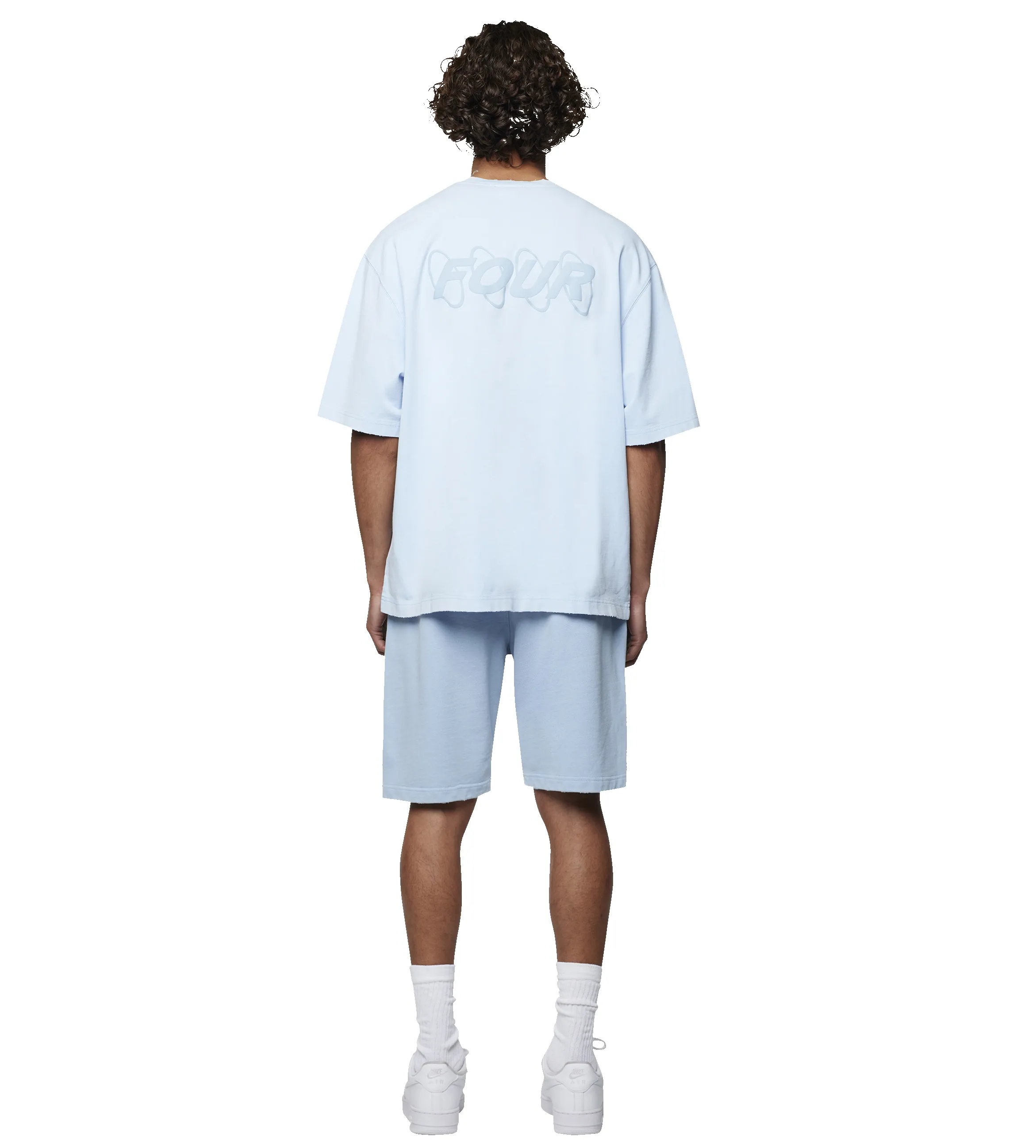 Circles Boxy T-shirt Washed Ice Blue sold by FOUR Amsterdam product image thumbnail 3