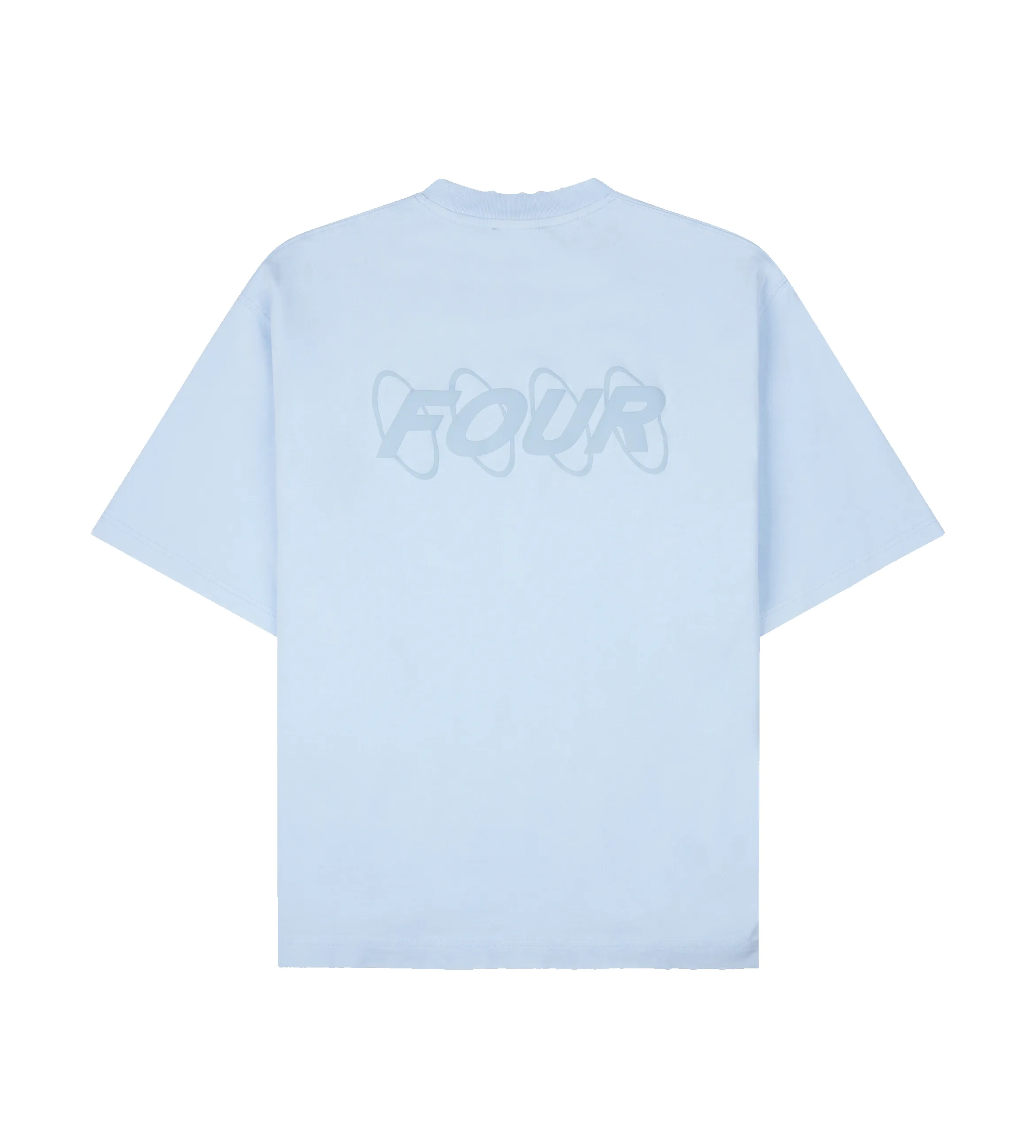 Circles Boxy T-shirt Washed Ice Blue sold by FOUR Amsterdam product image thumbnail 2