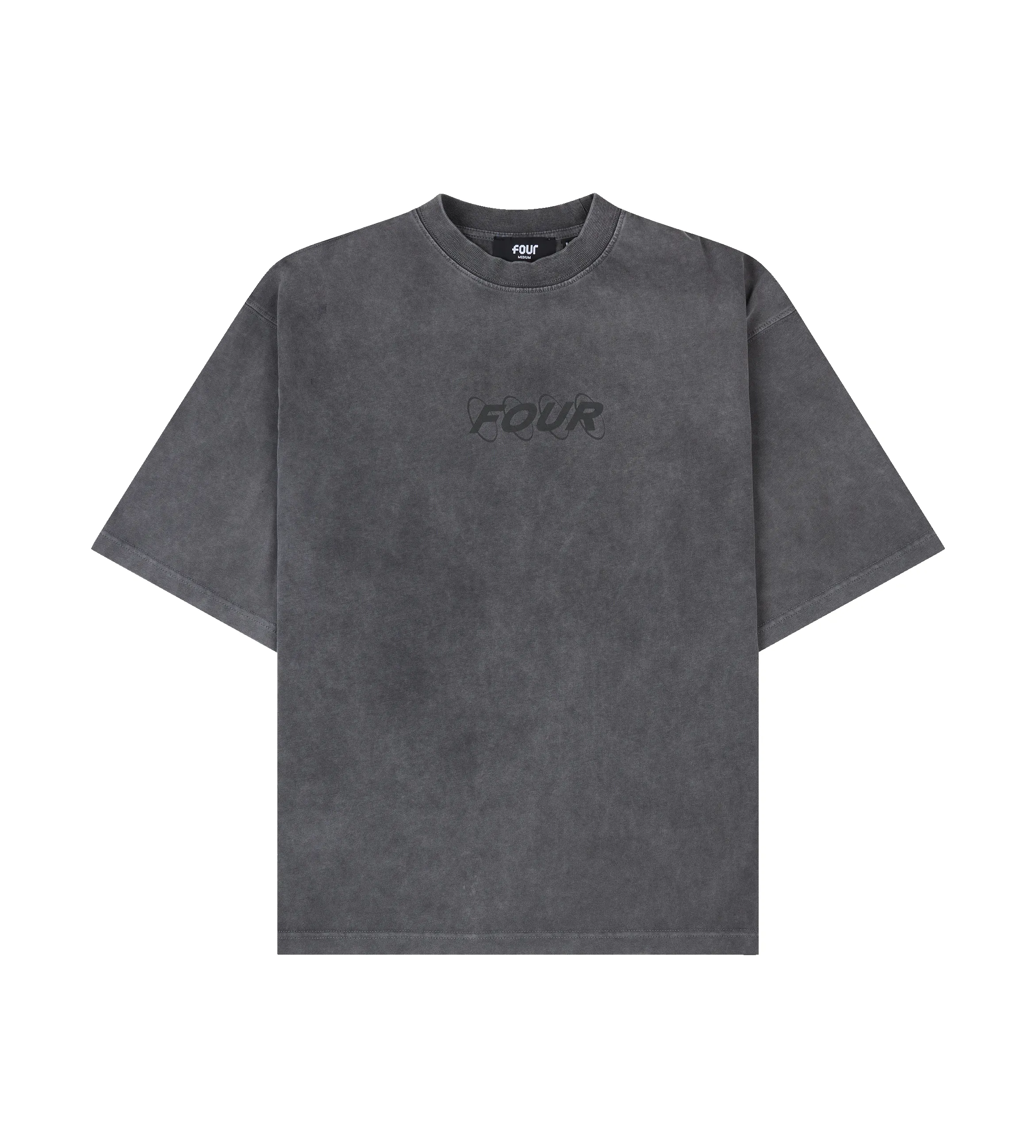 Circles T-shirt Washed Mockingbird Grey sold by FOUR Amsterdam product image thumbnail 4