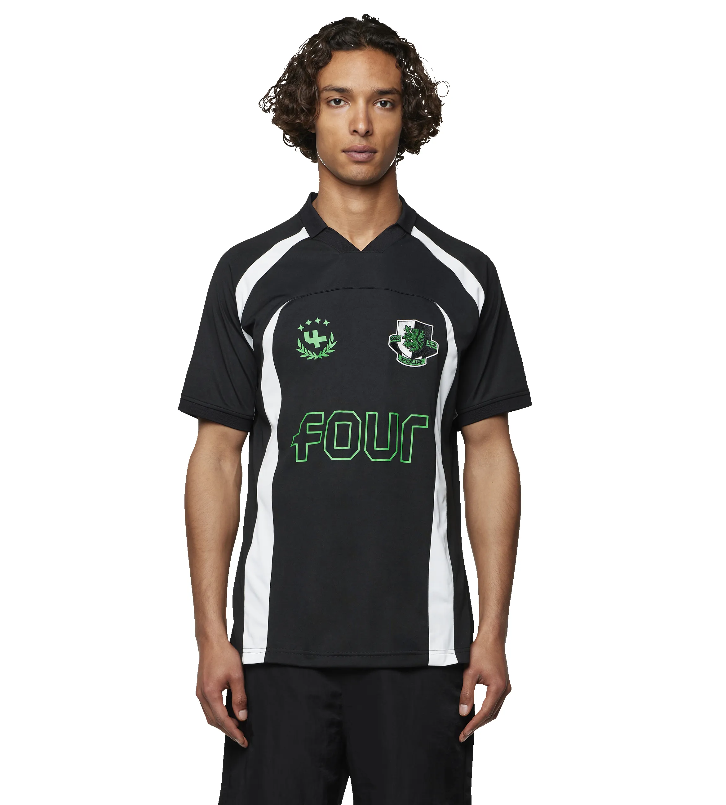 Football T-shirt - C9 Logo – Black/ White sold by FOUR Amsterdam