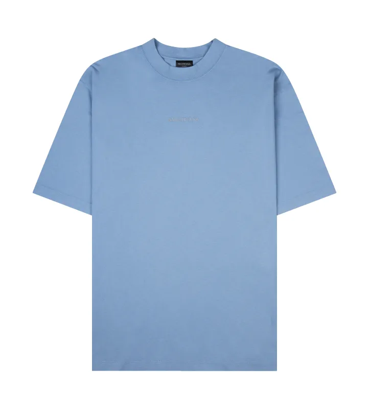 Back Reflective T-shirt Medium Fit in Grey Blue sold by FOUR Amsterdam