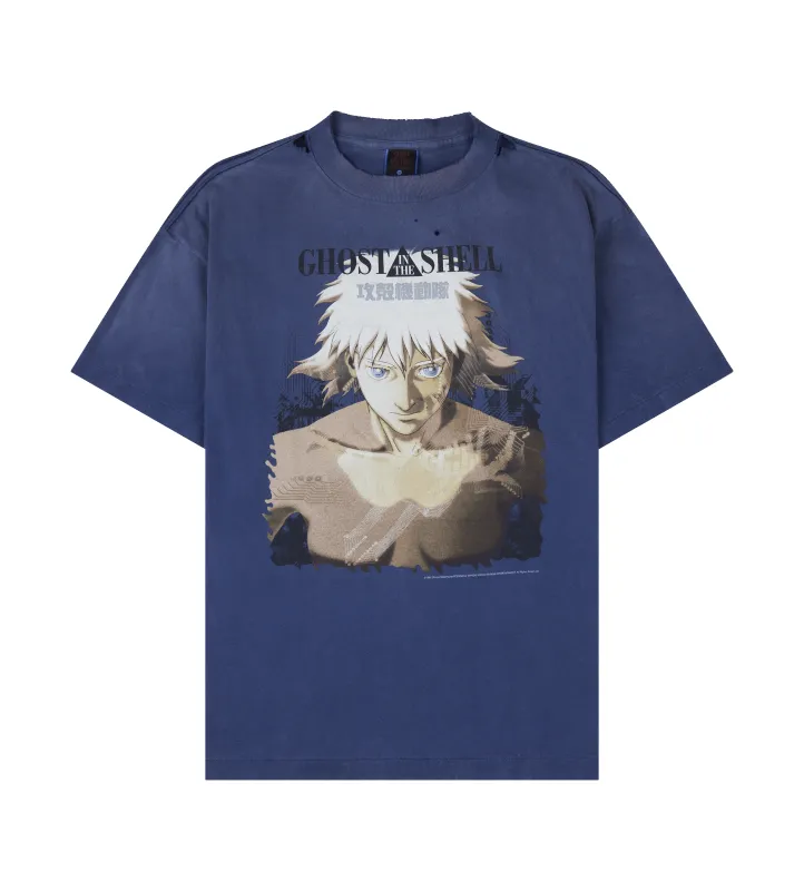 SAINT Mxxxxxx x Ghost in the Shell T-Shirt in Navy sold by FOUR Amsterdam