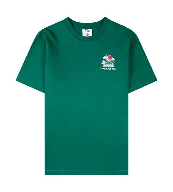 Montagne Ondulée T-Shirt Green sold by FOUR Amsterdam