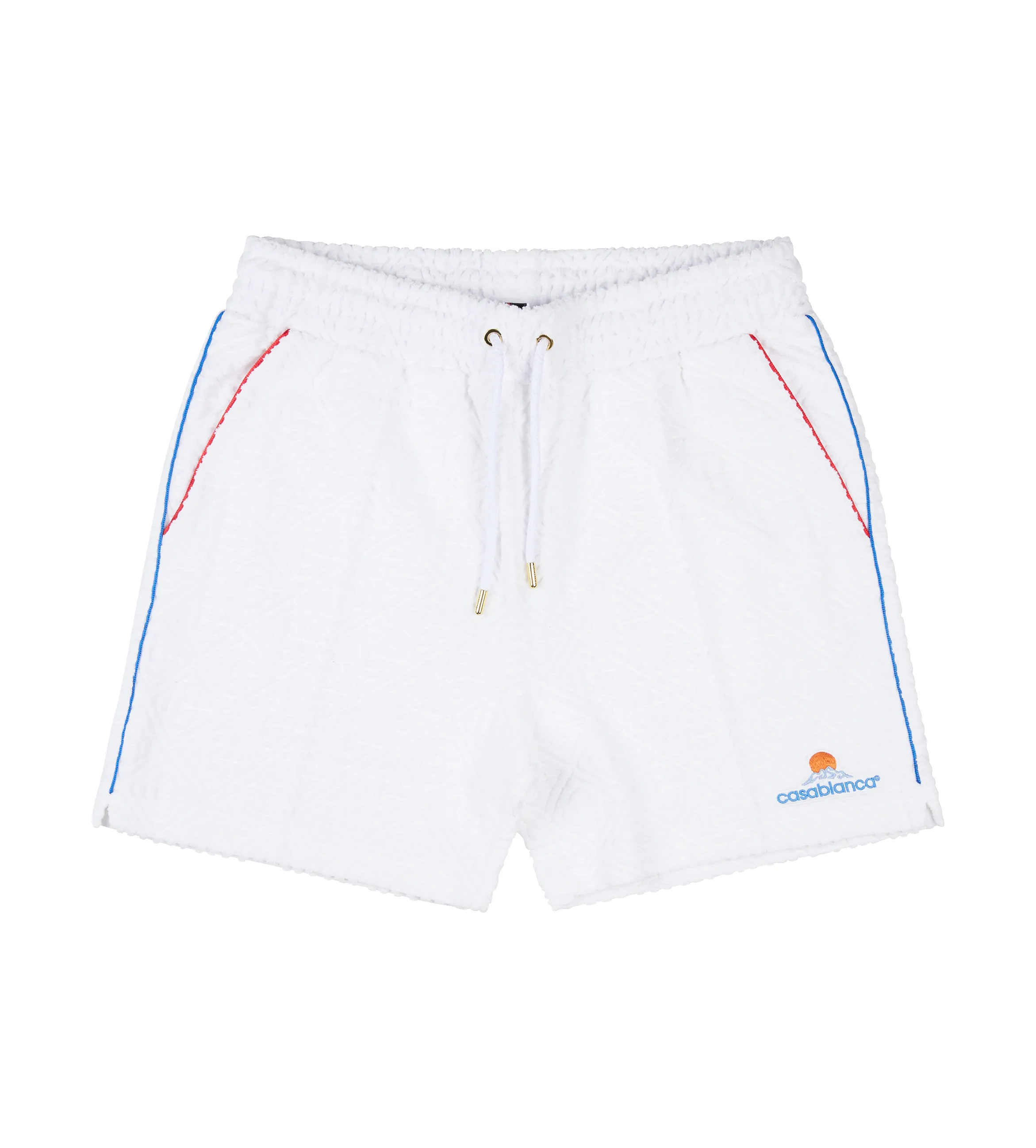 Monogram Towelling Shorts Bright White sold by FOUR Amsterdam